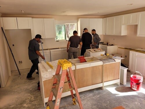Experts Working On Kitchen